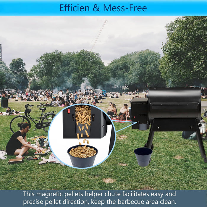 Pellet Helper Chute for Traeger Grill, Magnetic Cleanout Chute for Pellets Smoker, Durable Outdoor Pellets Slide for Pit Boss/Traeger Ironwood 885, Pro Series 34, Pro Series 22, Pro D2 575 Grills - Grill Parts America