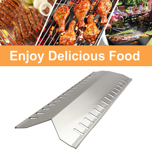 Zemibi Stainless Steel Heat Shield Replacement for Master Forge 30030MSF, Broil-Mate 24025HNT 30030HNT, Huntington 6301-24 30040HNT 24025HNT 6301-14 30030HNT Gas Grill Parts, 19 9/16 Inch Heat Plate - Grill Parts America