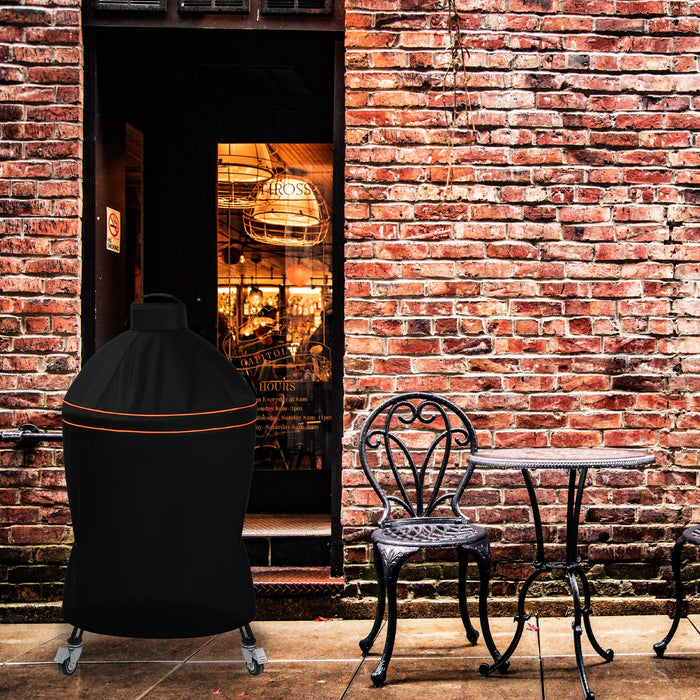 Suphomeware Grill Cover for Kamado Joe Classic, Waterproof Heavy Duty Black Grill Cover - Grill Parts America