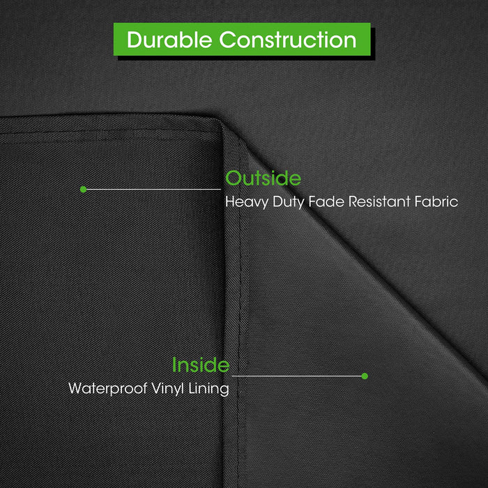 Mightify Grill Cover 55-Inch, Heavy Duty Waterproof Gas Grill Cover, Outdoor Fade & UV Resistant Barbecue Cover, All Weather Protection BBQ Grill Cover for Weber, Brinkmann, Char Broil Grills, etc - Grill Parts America