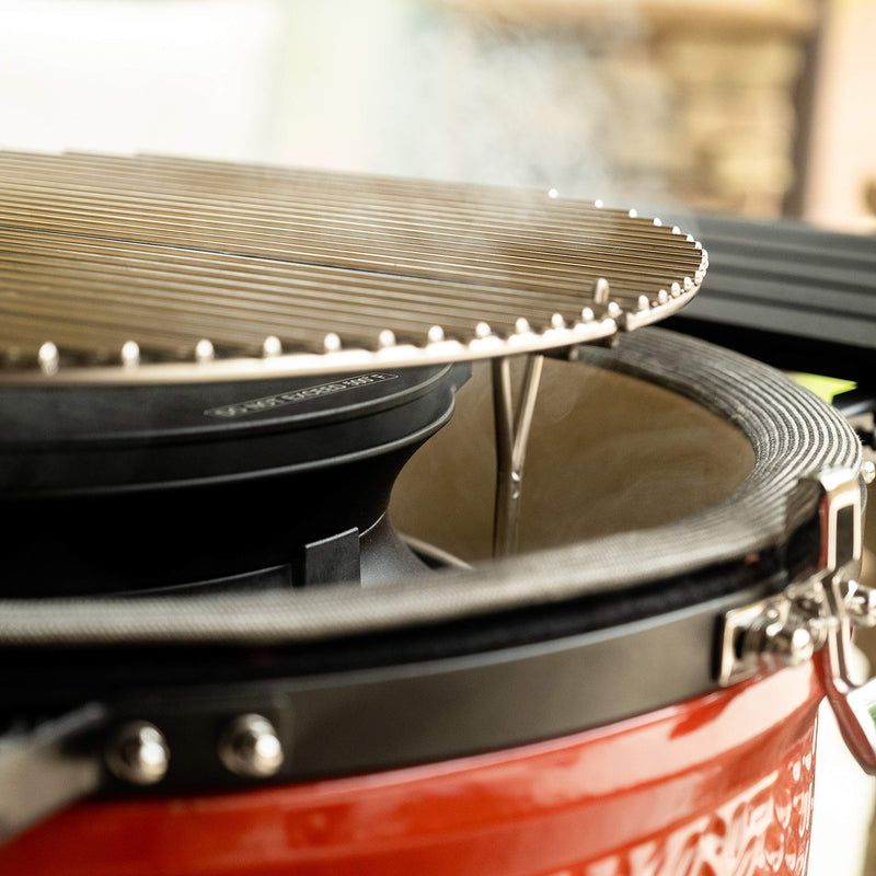 Kamado Joe KJ-Hyper SloRoller Hyperbolic Smoke Chamber Grill Accessory for Classic Joe, Black - Grill Parts America