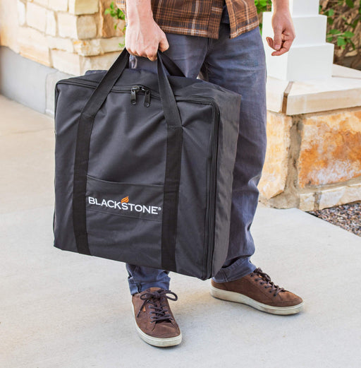 Blackstone Tabletop Griddle Carry Bag – Fits 17 Inch Tabletop Griddle – Portable BBQ Grill Griddle Carry Bag for Travel - 600D Heavy Duty Weather-Resistant Cover Accessories – 5076 - Grill Parts America