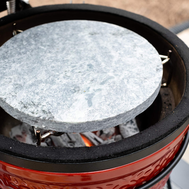 Kamado Joe KJ15090720 Joe Jr. Soapstone Grill Accessory, White - Grill Parts America