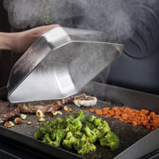 Blackstone 5555 Stainless Steel Square Basting Cover Medium (10" x 10") Flat Top Gas Grill Griddle BBQ Accessories- Cheese Melting Dome and Steaming Cover, Heat Resistant, Dishwasher Safe, Silver - Grill Parts America