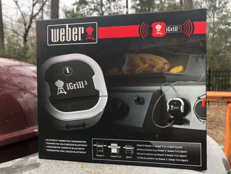 Weber iGrill 3 Bluetooth Connected Digital Smart Thermometer, Black